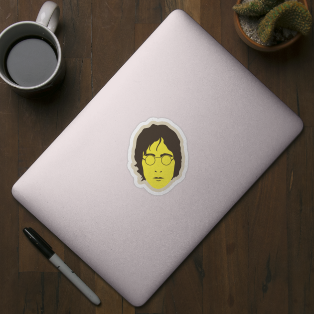 Minimalist John Lennon Lemon Pop Art by nankeedal